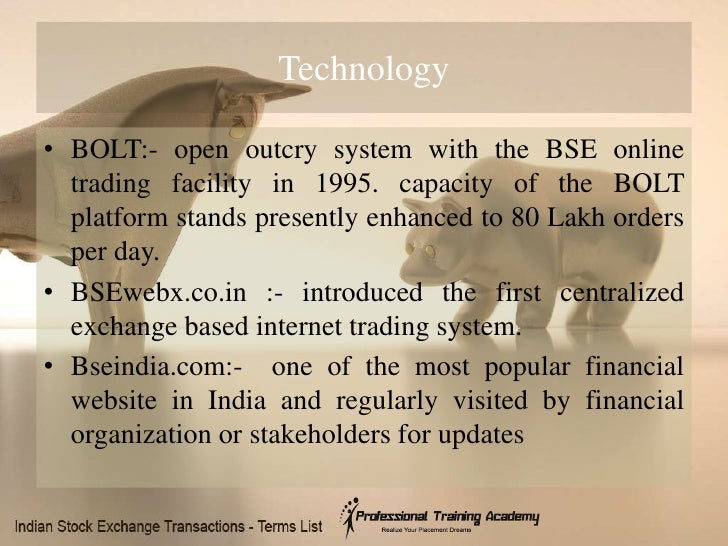 Open outcry trading system in india