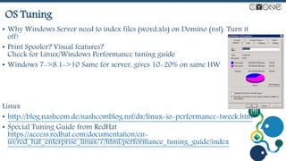 IBM Domino / IBM Notes Performance Tuning | POTX
