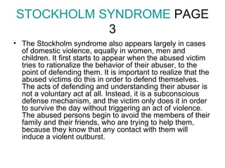 Stockholm syndrome