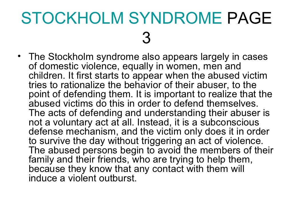 Stockholm syndrome