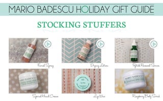 Mario Badescu Skin Care Holiday Stocking Stuffer Guide 2013