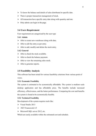 Stock Management System Documentation | PDF