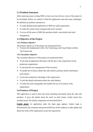 Problem Statement Stock Stock Management System Documentation | PDF