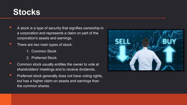 Stock market | PPTX | Mutual Funds | Personal Investing