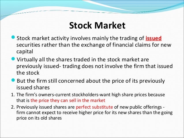 ppt stock market manipulation define