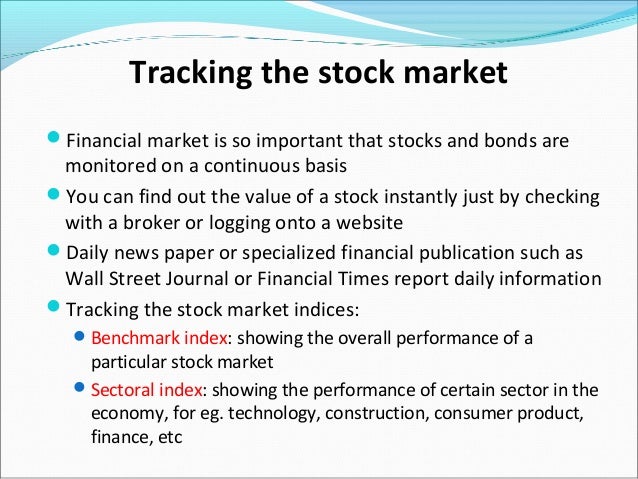 stock market and the economy ppt slides