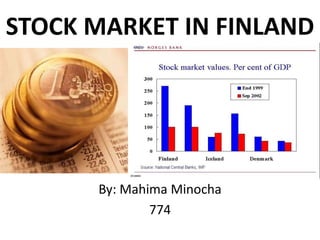 STOCK MARKET IN FINLAND
By: Mahima Minocha
774
 