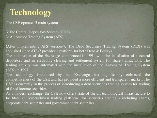 Automated trading system in sri lanka