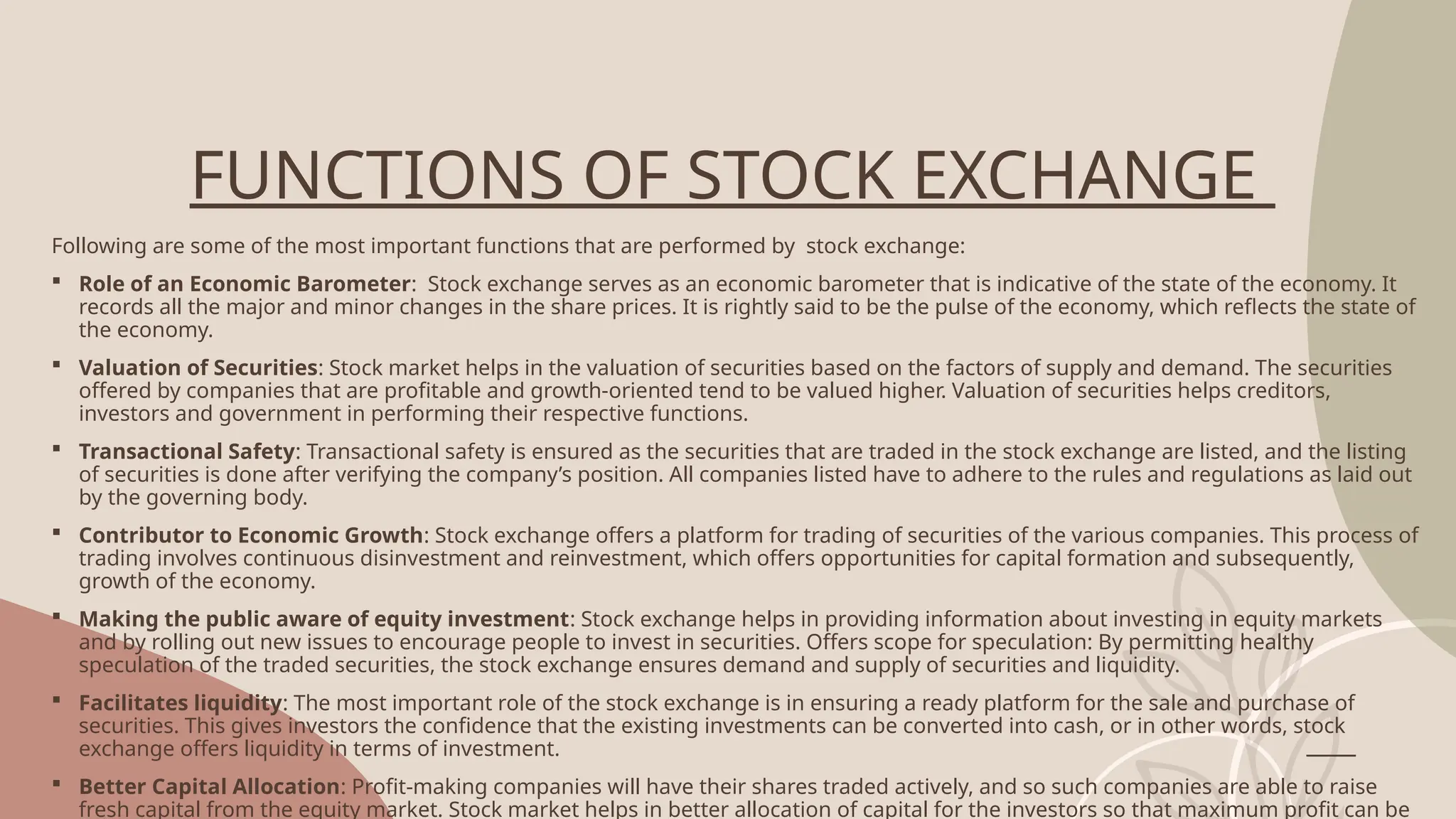 Stock Market Ppt By Aakriti Jindal Pptx