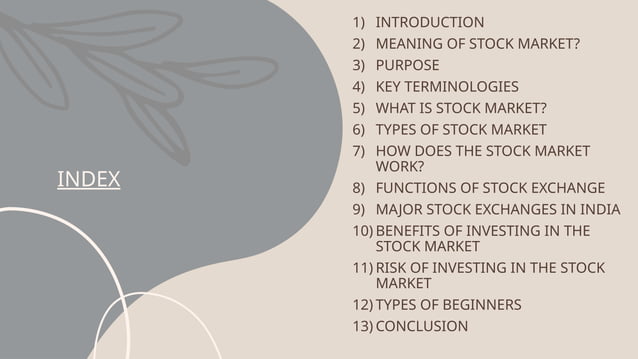 Stock Market Ppt By Aakriti Jindal Pptx