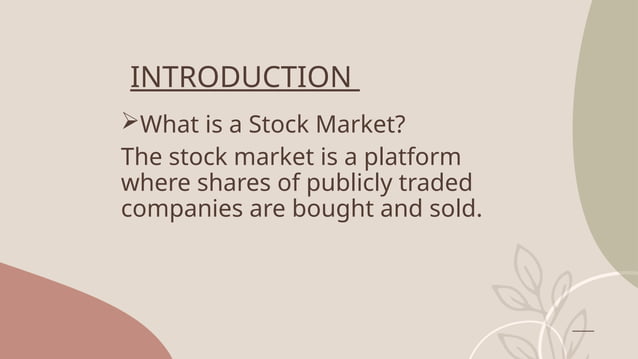 Stock Market Ppt By Aakriti Jindal Pptx