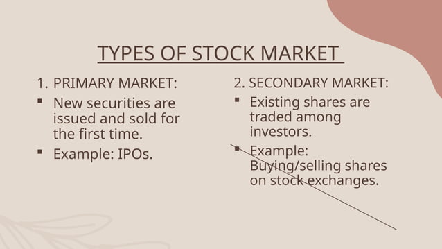 Stock Market Ppt By Aakriti Jindal Pptx