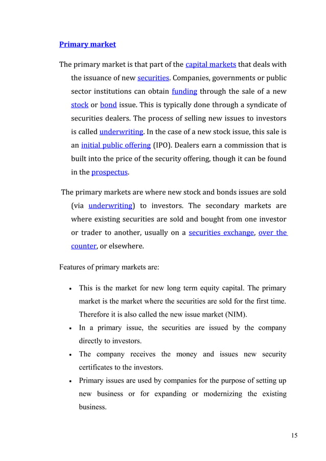Stock market project for mba finance