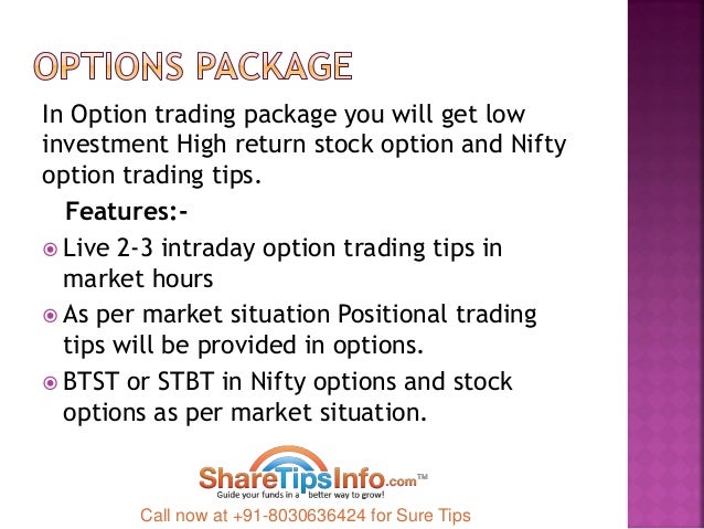 Best intraday nifty option tips