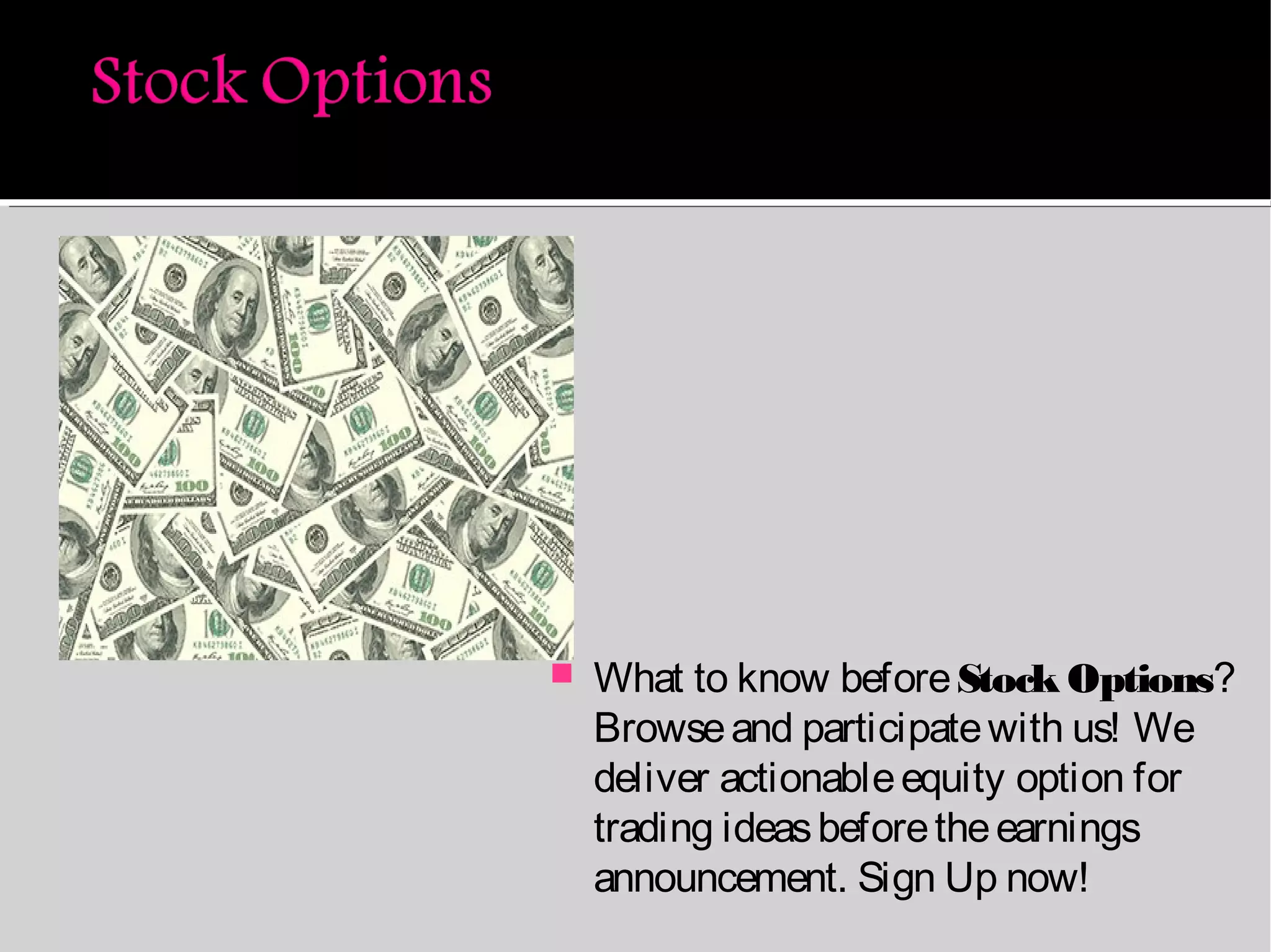 Stock options | PPT