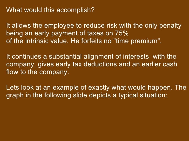 Cashing in employee stock options