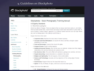    Guidelines on iStockphoto
 