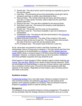 Stock Picking Strategies | PDF