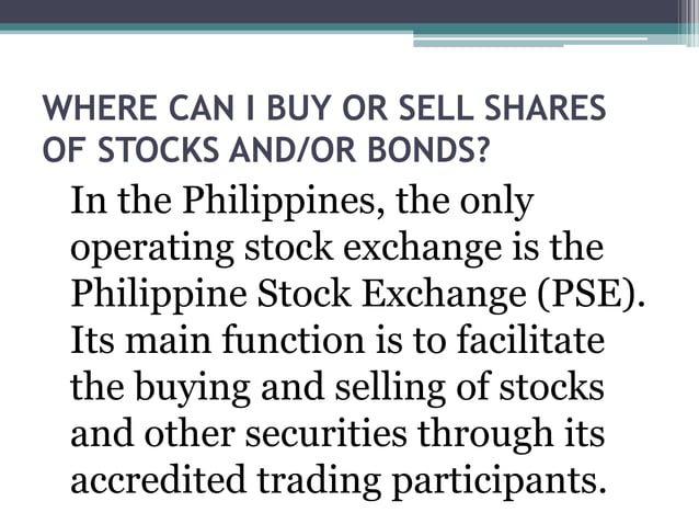 Stocks and bonds | PPTX