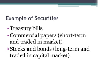 Stocks and bonds | PPTX