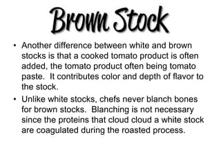 White Stock Example stocks and sauces.ppt