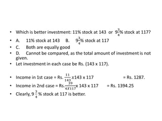 Stock Shares Example Stock & shares | PPTX