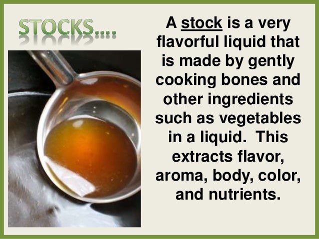 Stocks Soups And Sauces