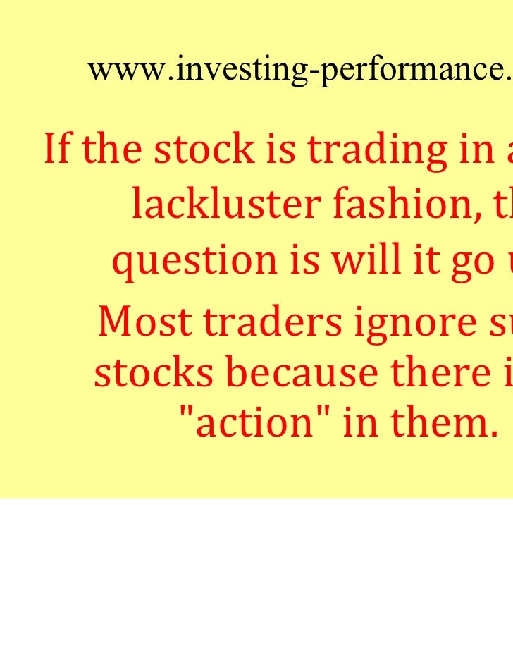 Most successful stock trading strategies