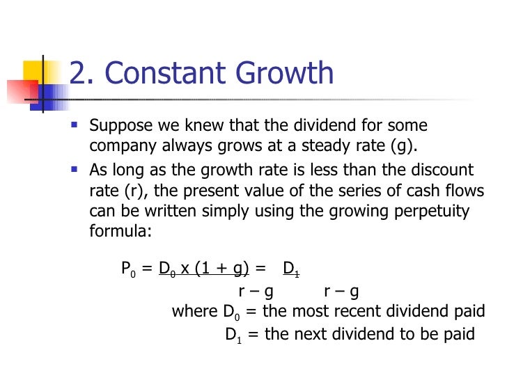 stock valuation formulas