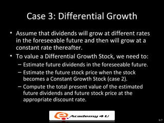 Stock valuation | PPT | Stocks and Bonds | Personal Investing