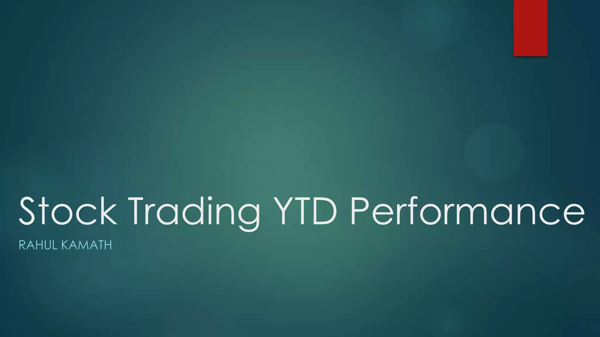 My Stock YTD Performance | PPT