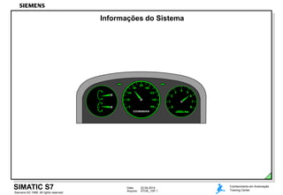 Data: 22.04.2014
Arquivo: STOE_10P.1
SIMATIC S7
Siemens AG 1999. All rights reserved.
Conhecimento em Automação
Training Center
Informações do Sistema
 