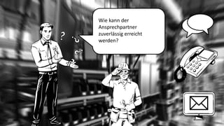 Wie kann der Ansprechpartner zuverlässig erreicht werden? 
  