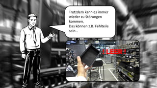Trotzdem kann es immer wieder zu Störungen kommen. 
Das können z.B. Fehlteile sein… 
! LEER !  