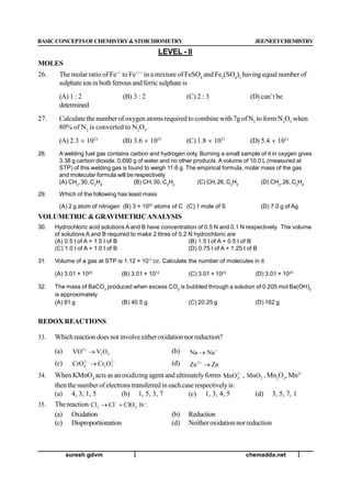 Some basic concepts of chemistry | PDF