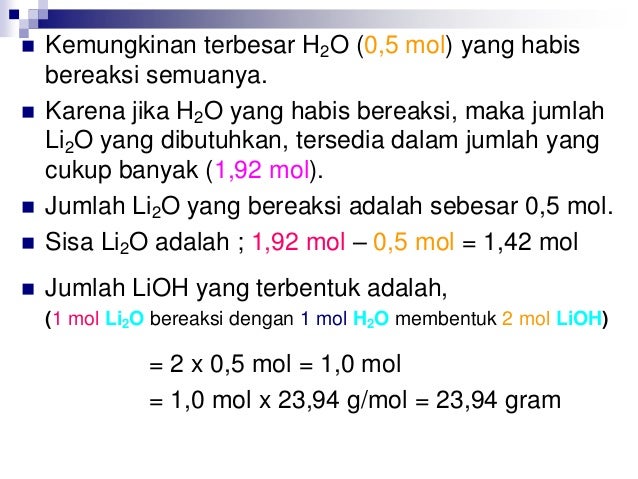 15+ Soal Kimia Pereaksi Pembatas 15+ Soal Kimia Pereaksi Pembatas