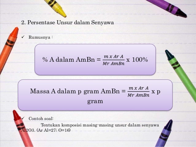 Contoh Soal Kimia Persen Massa - Guru Paud