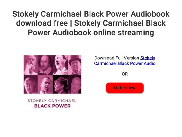 black power by stokely carmichael