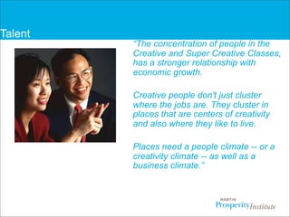 Overview of Creative Class  and the “3Ts”