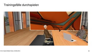 C:Program FilesUBSPresTemplatesPresPrintOnScreen.pot


      Trainingsfälle durchspielen




© Dr. Daniel Stoller-Schai | 08.06.2012                                                               54
 