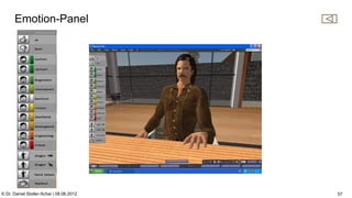 C:Program FilesUBSPresTemplatesPresPrintOnScreen.pot


      Emotion-Panel




© Dr. Daniel Stoller-Schai | 08.06.2012                                                               57
 