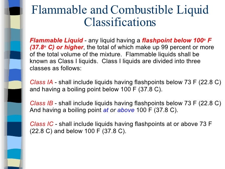 Flammable Liquids Training