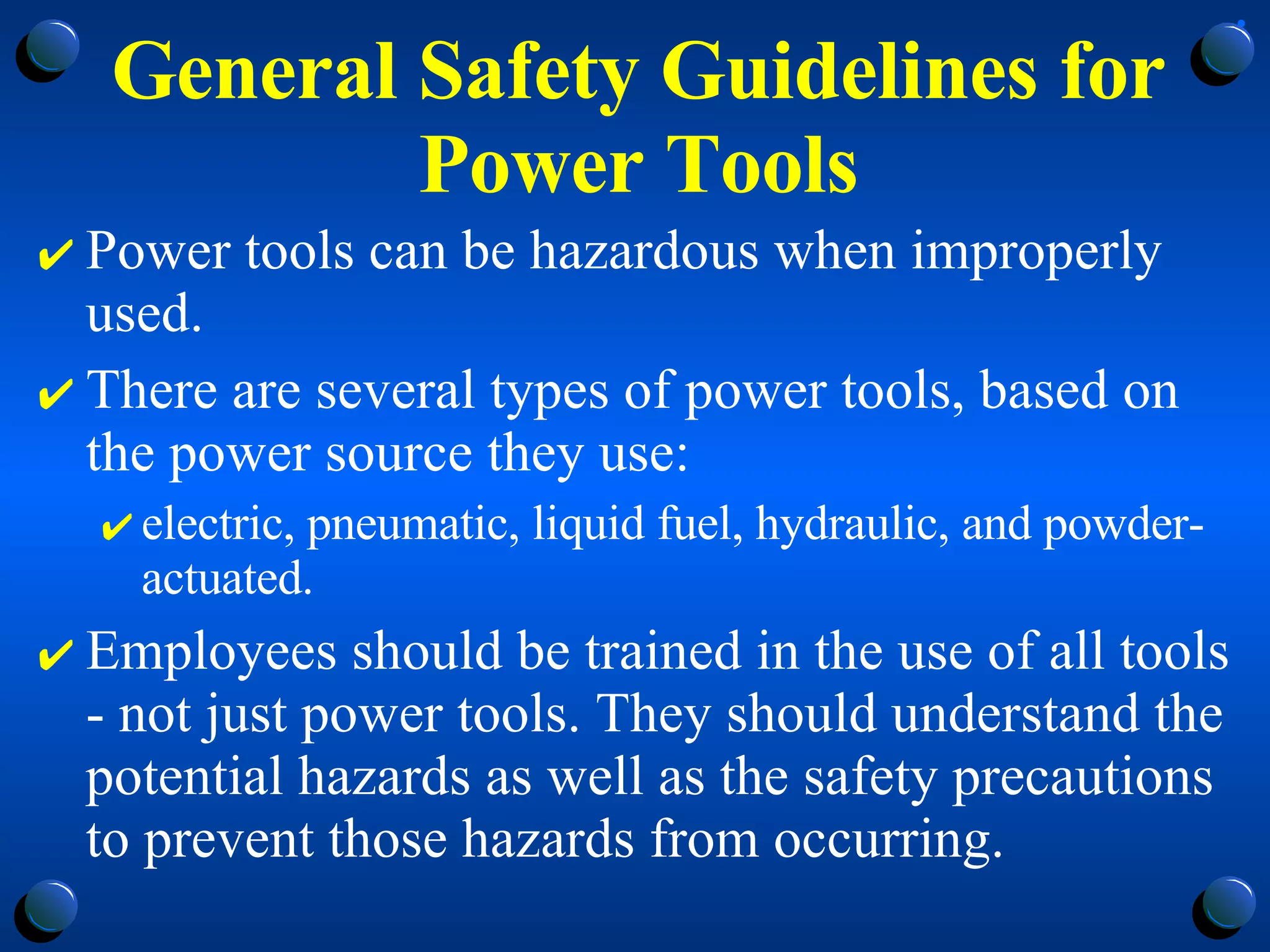 Handtool Safety Training | PPT