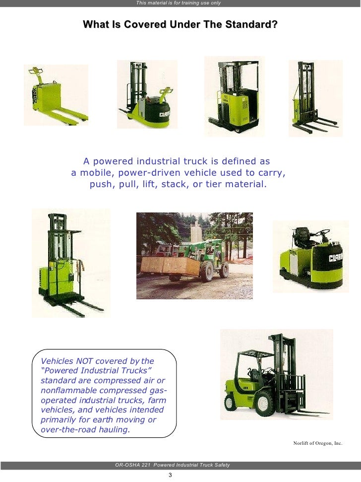 Power Industrial Truck Safety Training