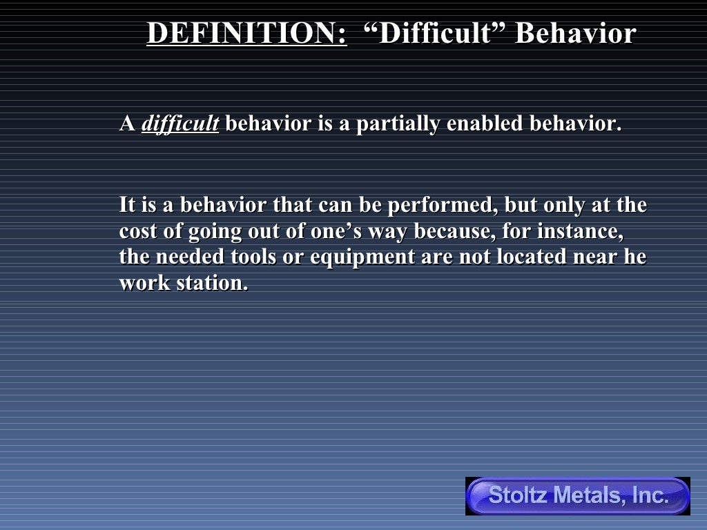 Removing Behavioral Barriers