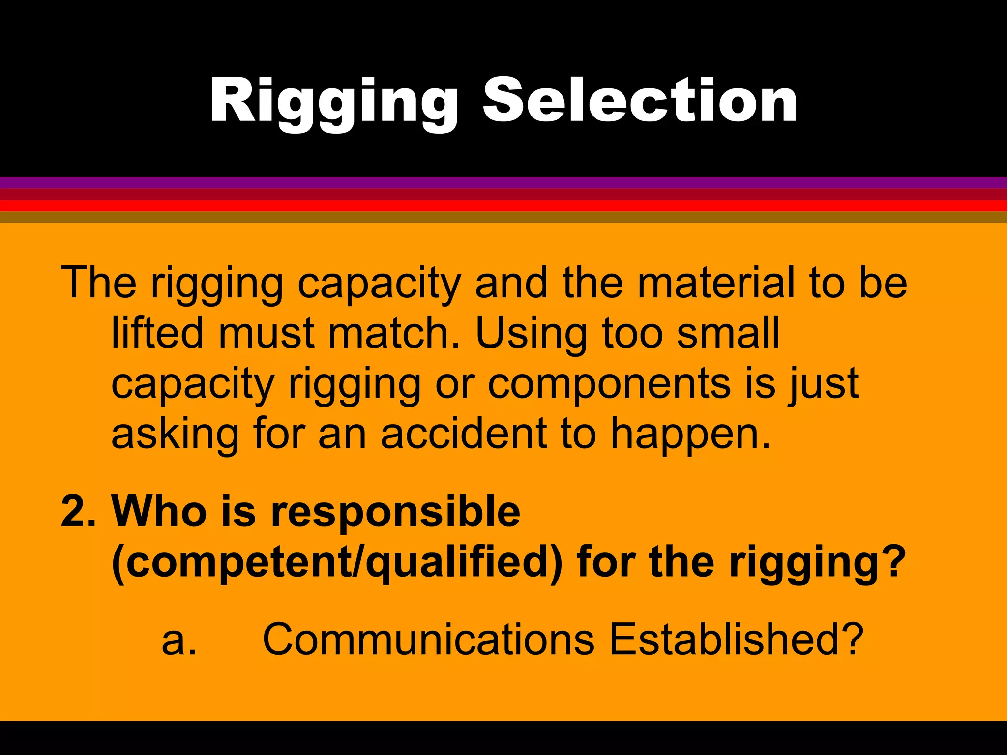 Safe Rigging Training | PPT