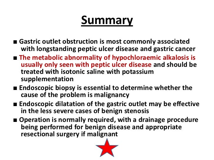gastric outlet obstruction in adults
