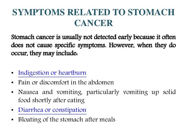 Stomach (Gastric) Cancer: Overview of symptoms, diagnosis ...