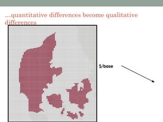 …quantitative differences become qualitative
differences
 