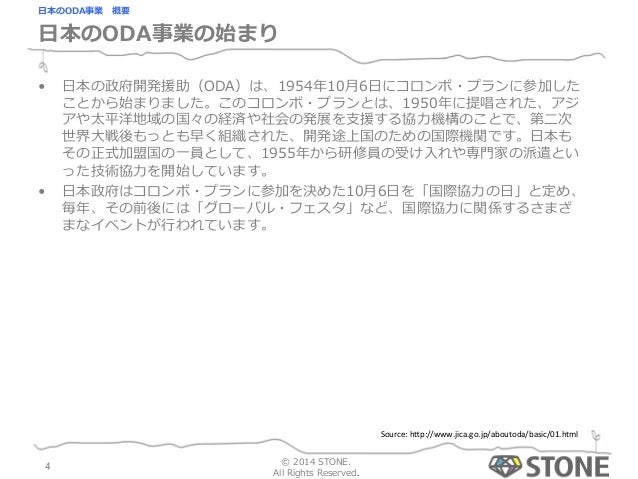 Stoneゼミ Odaの概要と有償資金協力